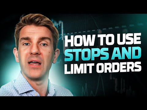 How to Use Stops and Limit Orders to Exit or Get into Trades 👍 Video