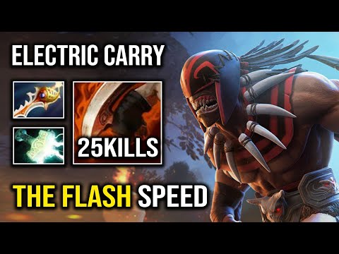 THE FLASH IS BACK Max Run Speed Electric Bloodseeker Supeer Carry Dota 2
