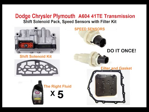 Dodge Chrysler Plymouth Eagle A604 41TE transmission solenoid bad? See BELOW⇊