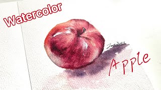 Watercolor: Painting a Juicy Apple