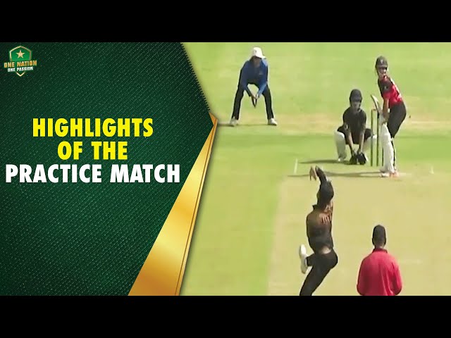 Highlights of the practice match during the U19 Skills Assessment Camp in Multan