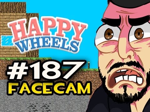 Happy Wheels w/Nova Ep.187 FACECAM - THE MINECRAFT QUIZ + ESCAPING OLD MAN