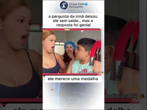 A pergunta da irmã deixou ele sem saída, mas a resposta foi a melhor que eu já vi na vida… #humor