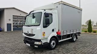 Renault MIDLUM 220 DXI / ΠΛΑΪΝΉ ΚΟΥΡΤΊΝΑ - 3,7 M / ΣΌΛΟ / ΥΔΡΑΥΛΙΚΉ ΠΌΡΤΑ MBB - 750 KG
