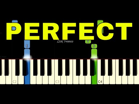 Perfect - tutorial piano - Ed Sheeran