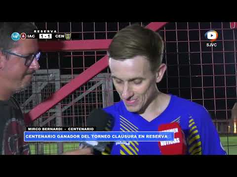 Goals and Celebrations in the Reserve Final between Independiente 1 Centenario 1