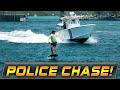 POLICE CHASE DOWN EFOIL RIDER AT HAULOVER INLET !! | WAVY BOATS
