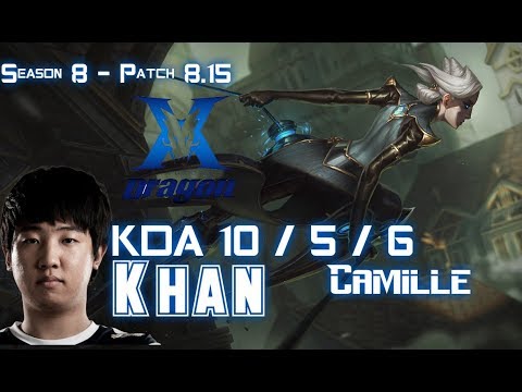 KZ Khan CAMILLE vs RUMBLE Top - Patch 8.15 KR Ranked
