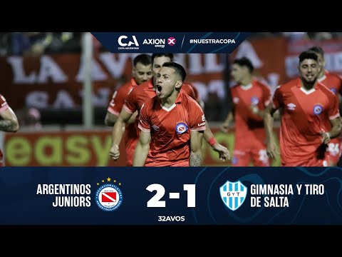 Resumen de Argentinos Juniors vs Gimnasia y Tiro 1/32