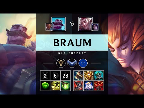 Braum Support vs Rakan - EUW Diamond Patch 25.08