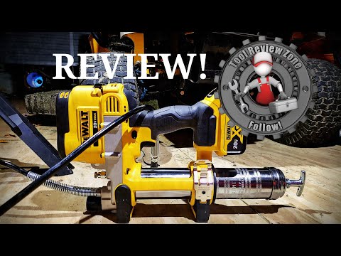 DEWAL 20V MAX Cordless Grease Gun REVIEW! DCGG571B #dewalt #toolreviews #greasgun #dewalttough