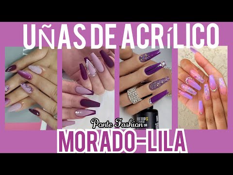 DISEÑOS DE UÑAS 2021💅COLOR MORADO/ FASHION NAIL2020/ MODA Y TENDENCIA EN UÑAS/#PONTEFASHION