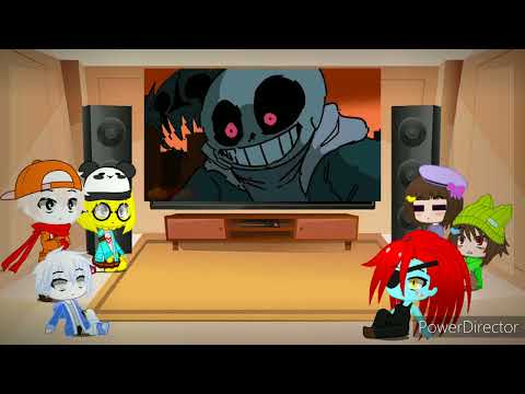 Undertale react to VHS sans VS WIKI sans fight