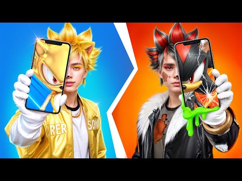 GIGA RICH Sonic vs POOR Shadow! How to become Super Sonic?