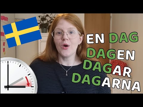 Swedish daylight savings (Sommartid) Vocabulary - How to say days, weeks and months in Swedish