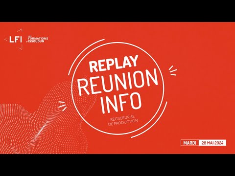 Les Formations d'Issoudun - Plus que quelques jours pour finaliser sa candidature pour notre formation régisseur·se de production