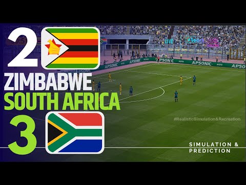 Zimbabwe 2-3 South Africa | Africa Cup Of Nations Morocco 2025 | Match Highlights Simulation