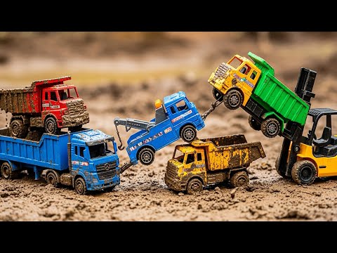 Oh No! Muddy Trucks Need Help! | The Rescue Team Car Wash Song for Children