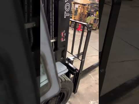 2019 TOYOTA 8FGU30 6000 LB LP GAS FORKLIFT PNEUMATIC 88/187" 3 STAGE MAST ENCLOSED CAB