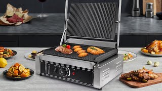 Commercial Panini Maker Sandwich Press Grill Electric Stainless Steel Sandwich Maker Non Stick