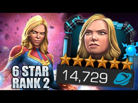 Taking My 6 Star Captain Marvel Movie To Rank 2 + Gameplay - Marvel Contest Of Champions