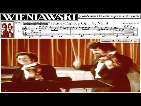 Itzhak Perlman and Pinchas Zukerman plays Wieniawski caprice, no. 4 Op. 18 for 2 violins, Live (HD)