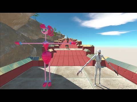 - |SCP 096 VS MOMMY LONG LEGS DEATH RUN - Animal Revolt Battle Simulator