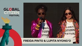 Freida Pinto, Lupita Nyong’o Speak Out on Gender Inequality | Global Citizen Festival NYC 2017