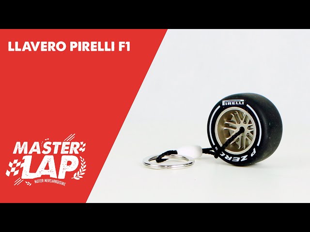 Vídeo relacionado con AUTOZOCO Llavero neumático Formula 1 metálico, F1, automovilismo, neumático de goma, rueda de carreras, Llavero goma de Fórmula 1, Amarillo