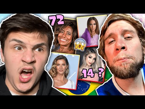 GRINGOS GUESS THE AGE OF BRAZILIAN WOMEN 😱! - Gisele, Anitta, Melody + More ! ft. Gringo Jacinho