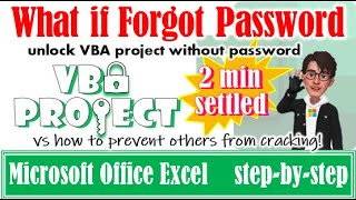 Remove VBA password without password 🔥 unlock VBA project without password #excel #password #vba