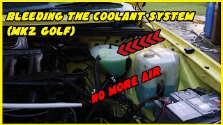 Bleeding Coolant System on a MK 2 Golf.
