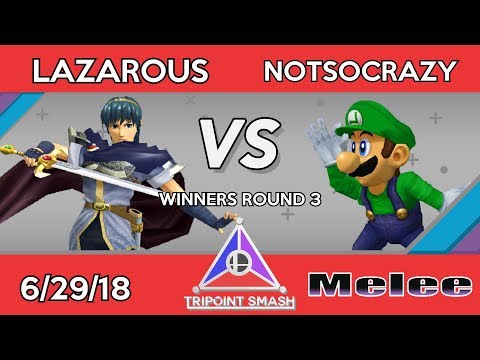 Lazarous (Marth) vs notsocrazy (Luigi) - Tripoint Smash 17 Winner's Round 3