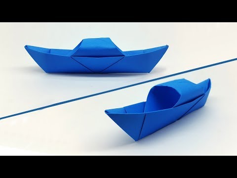How to make a Paper Boat easy for Kids - Origami Boat making Tutorial