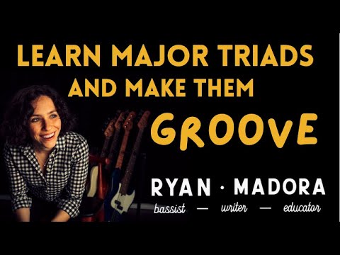 Learn Major Triads and Make Them Groove On The Bass: One-Four-Five Chord Progression in A Major