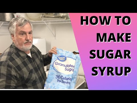 How to make sugar syrup for bees.