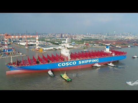 Arab Today- China's first 20,000 TEU container ship
