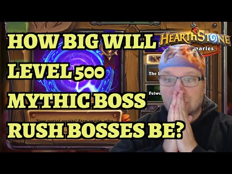 How Much Attack and Health Will Mythic Boss Rush Level 500 Bosses Have? Hearthstone Mercenaries