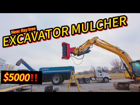 We Fed a Cardboard Box to NEW RayTree Mulcher! Cold Weather Grain Hauling Season