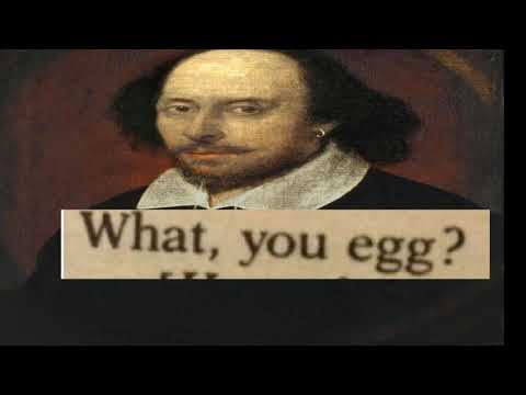 What, you egg? [He stabs him]