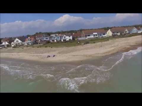 Elmer Sand Beach (Aerial UHD)