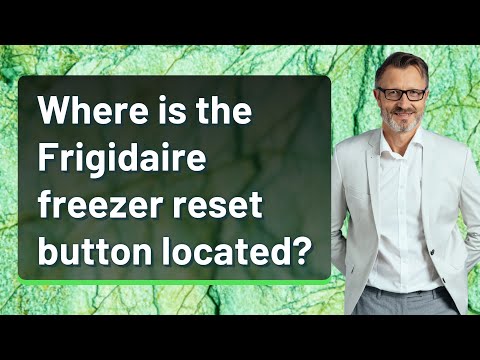 Where is the Frigidaire freezer reset button located?