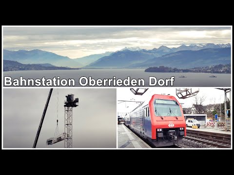 Switzerland Train Station / Bahnstation Oberrieden Dorf, Kanton Zürich, Schweiz 2020