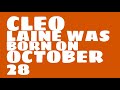 Who Does Cleo Laine Share A Birthday With