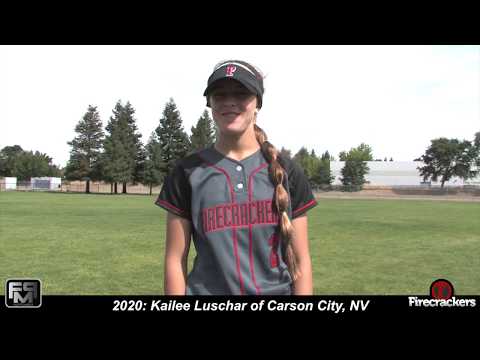 Committed ASU - 2020 Kailee Luschar Speedy Slapper Outfield and Second Base Softball Skills Video