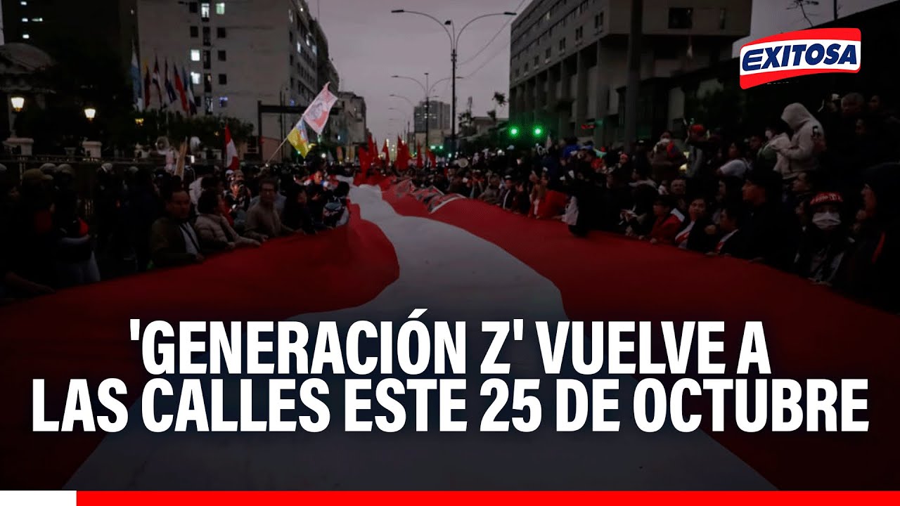 🔴🔵 'Generación Z' vuelve a las calles este 25 de octubre para exigir justicia por Eduardo Ruiz
