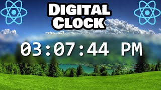Build a DIGITAL CLOCK using React in 15 minutes! 🕒