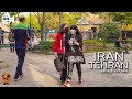 Iran Walking Tour in Tehran City 2022 on Amirabad Street to Fatemi Sq Iran walk 4k