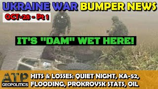 Download the video "Ukraine War Update (20251028a): Overnight News - Pokrovsk Stats, Dam Flooding, Ka-52 Friendly Fire"
