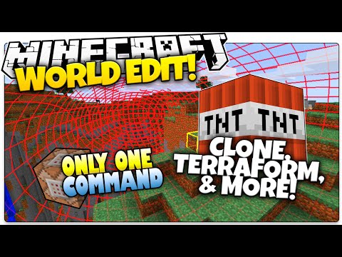 Logdotzip - Minecraft | WORLD EDIT | Clone, ANTI-TNT, & More! | Only One Command (One Command Creation)